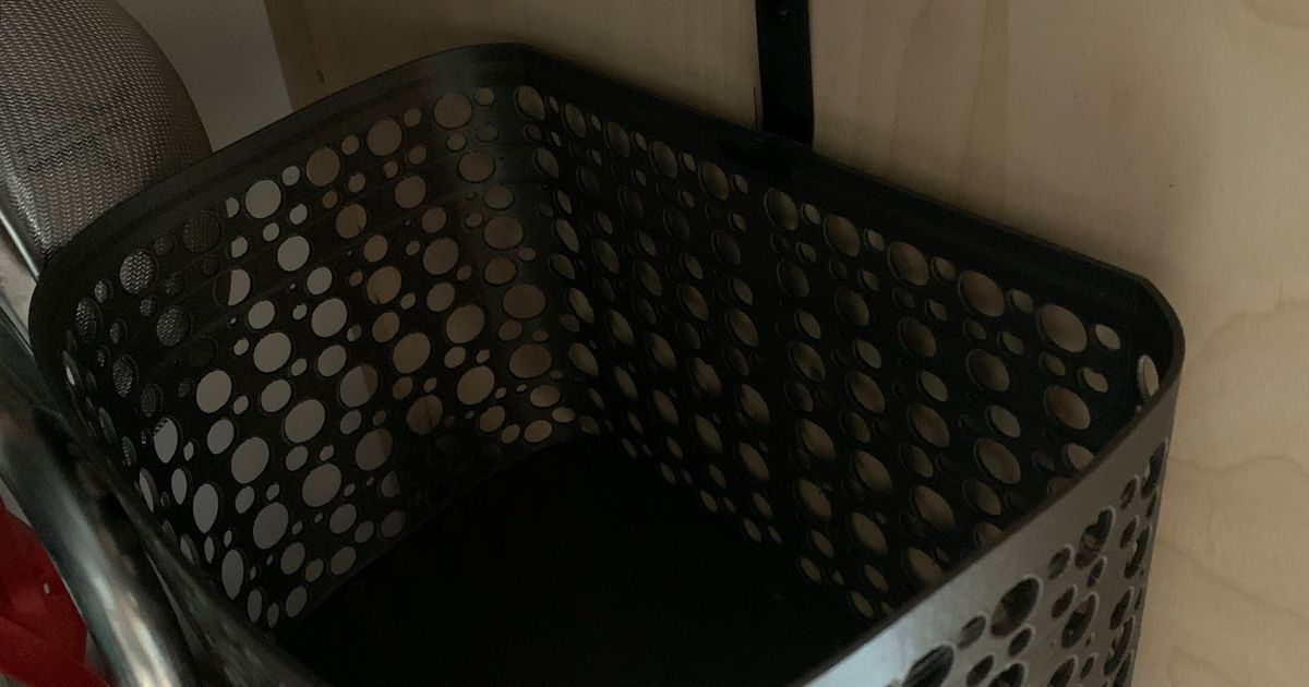 Ikea Under Basket and Hooks by pLfuego Download free STL