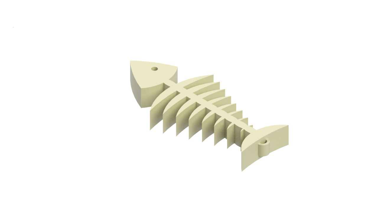 FishBone Keychain