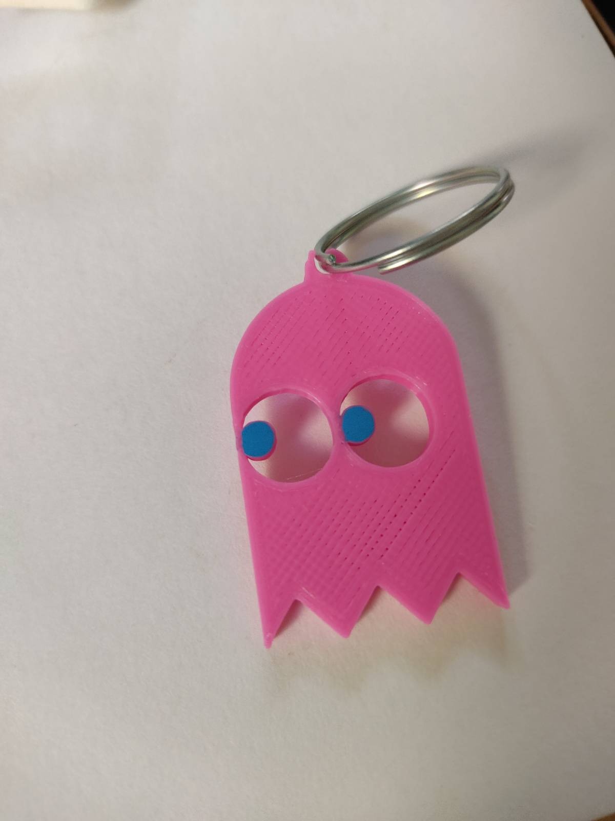 Miniatura 4 do modelo 3D PacMan Ghost Keychain
