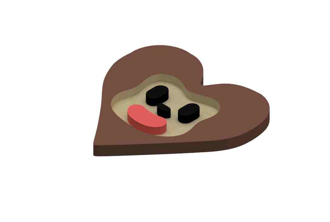 Monkey Face Heart Tray