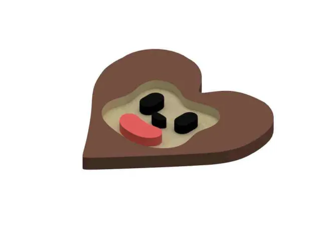 Monkey Face Heart Tray