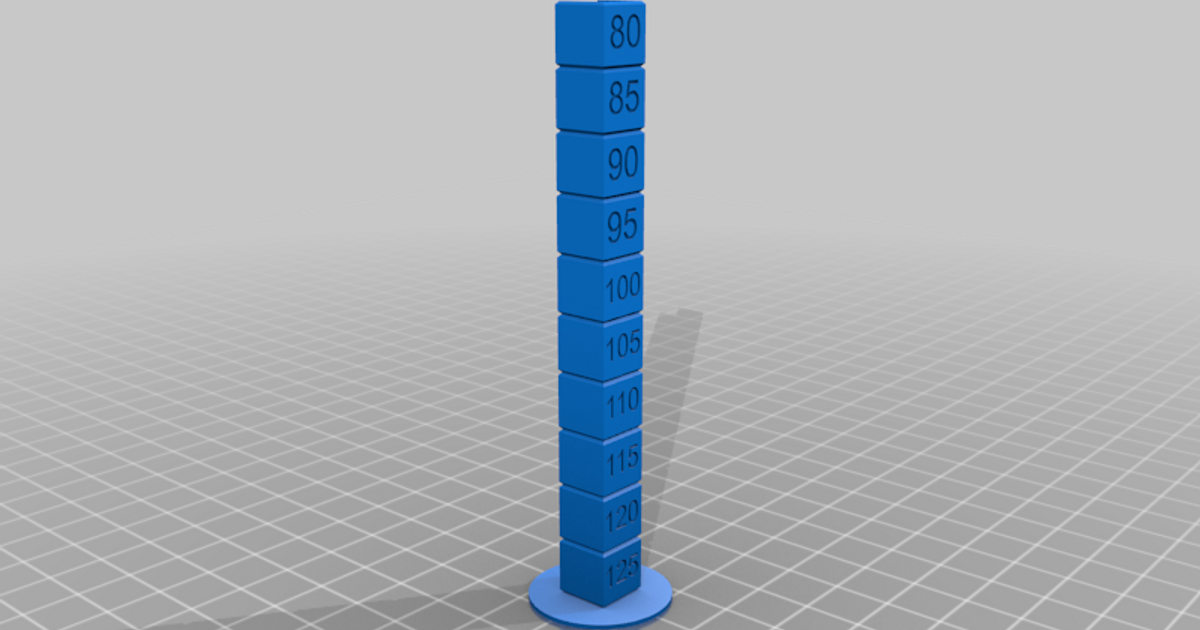 Flow Rate/Extrusion Multiplier Test Tower by donutboy3 Download free