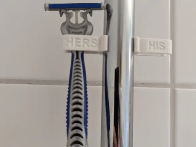 razor / shaver holder for the shower