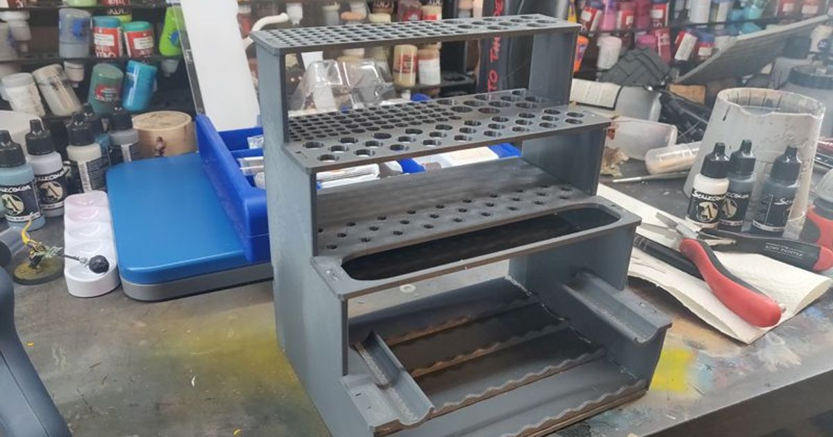 Modular Hobby Tool Rack by Seif3r Download free STL model