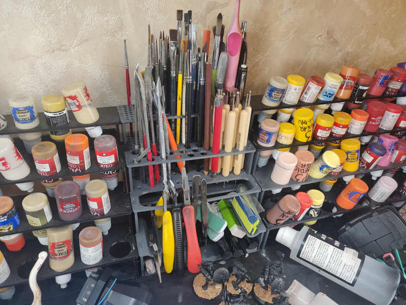 Free STL file Modular Hobby Paint Rack - Large Straight・3D