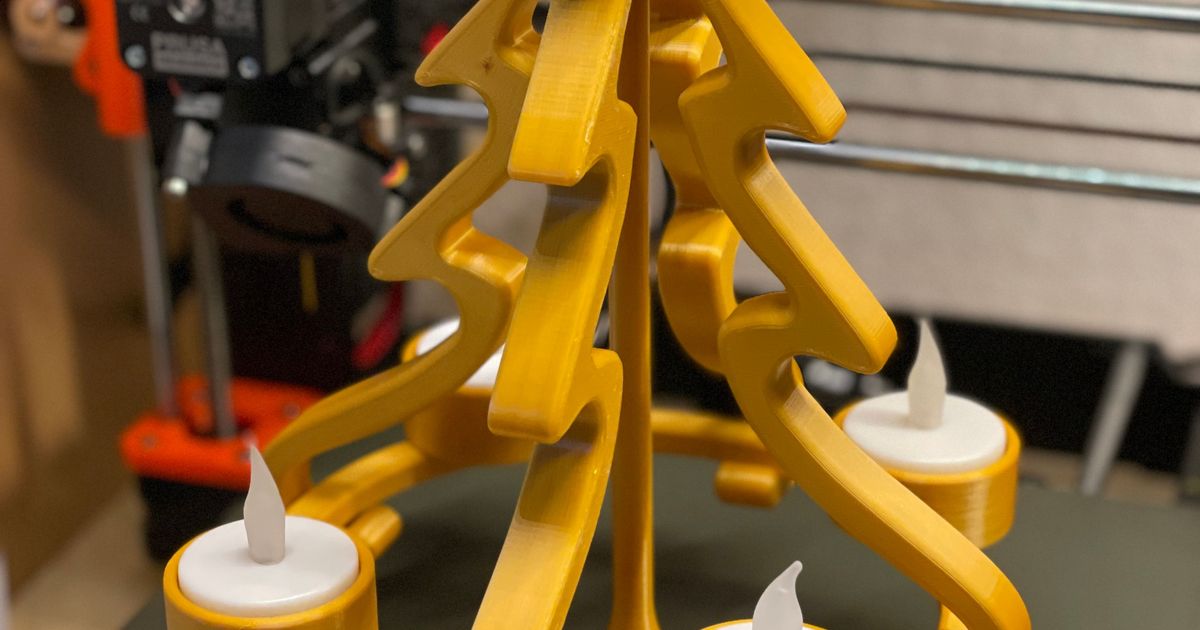 Teelichtbaum /Tea light tree by Chris Download free STL model