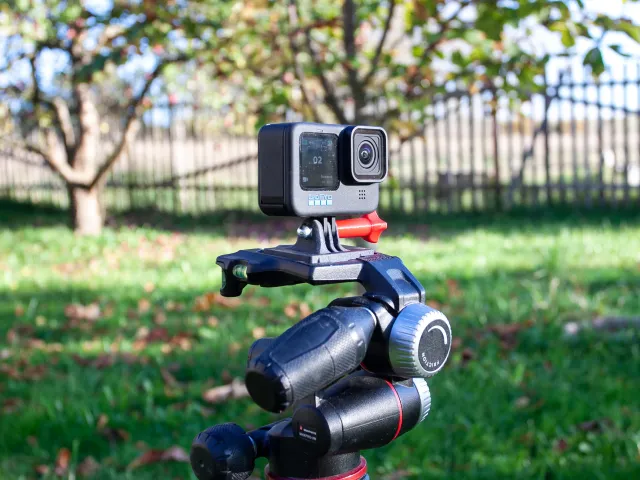 Tripod plate for Manfrotto and GoPro