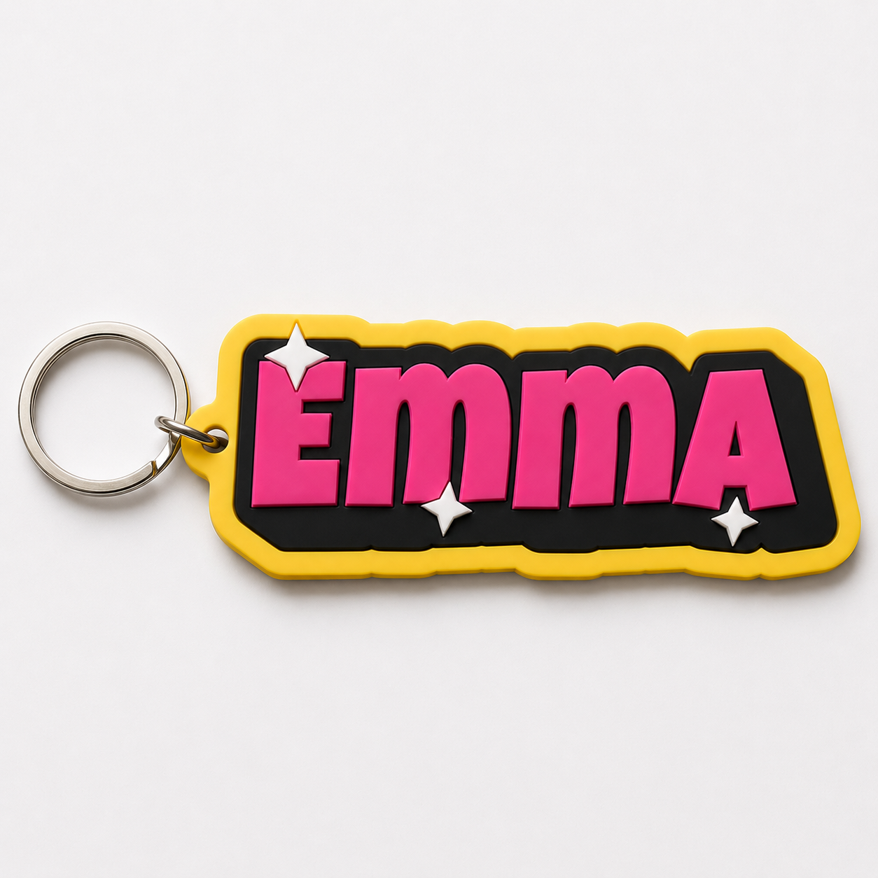 Emma's sparkle name tag