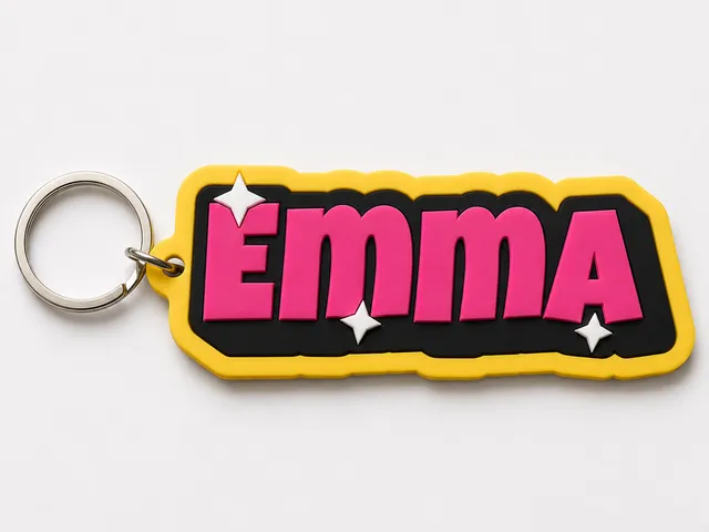Emma's sparkle name tag