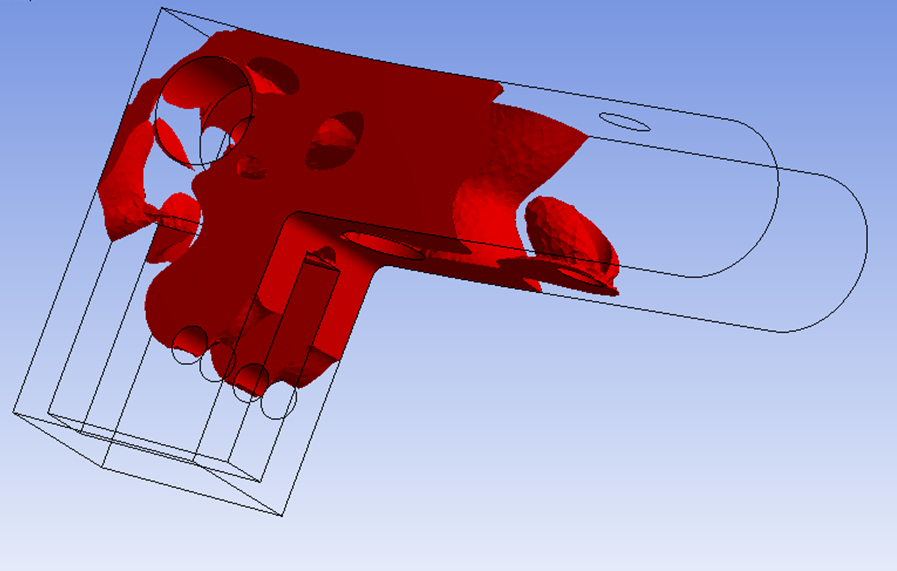Extruder lever with modified Infill