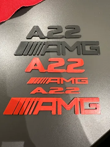 Scritte Logo Mercedes Amg