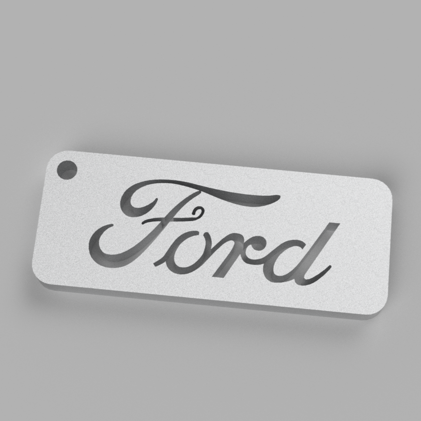 Miniatura 3 do modelo 3D Ford keychain