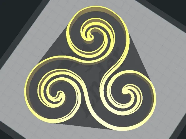 Triple Spiral Cookie Cutter