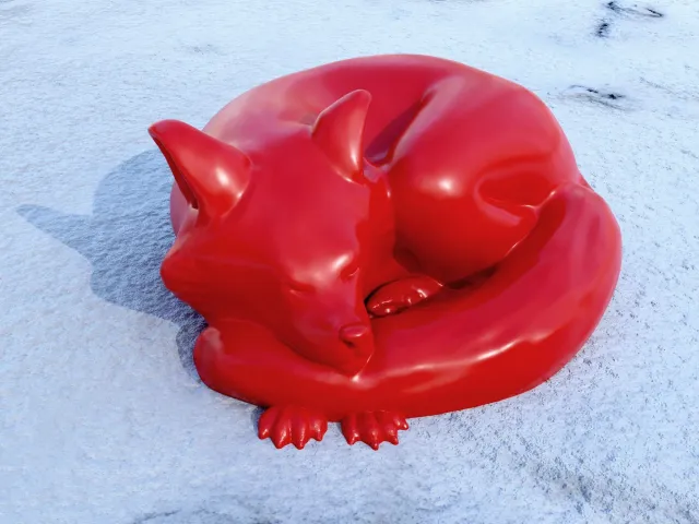 Sleepy fox