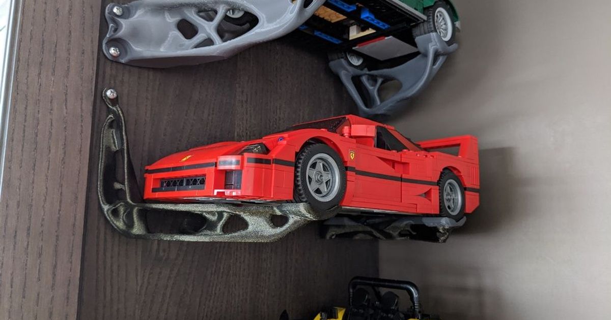 Free 3D file Lego Style Brick Ferrari F40-Mini 🧱・Template to