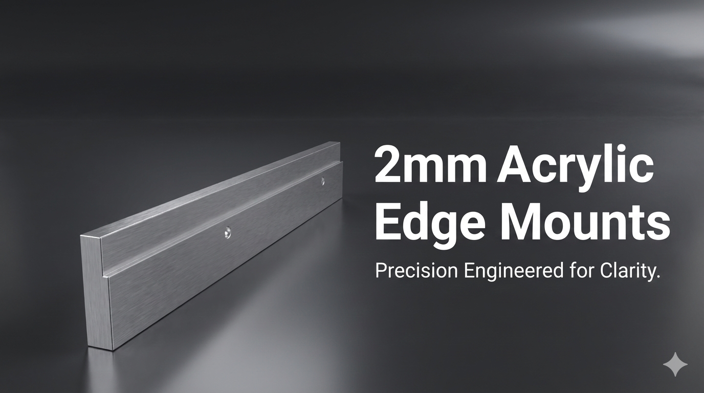 2mm Acrylic Edge Mounts