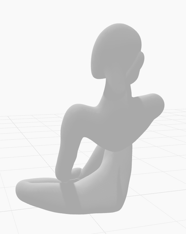 Beautiful sitting statue — thumbnail 3