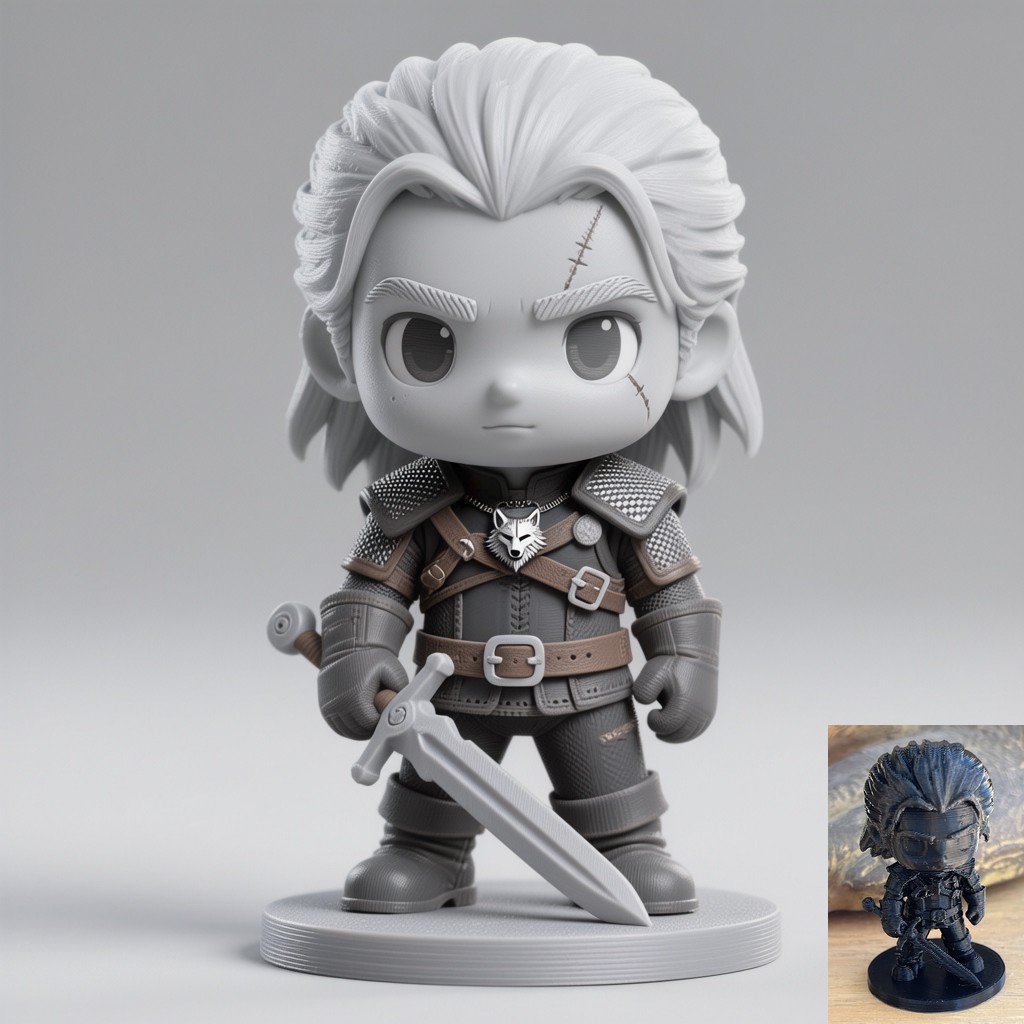 Chibi Geralt De Riv (The Witcher)