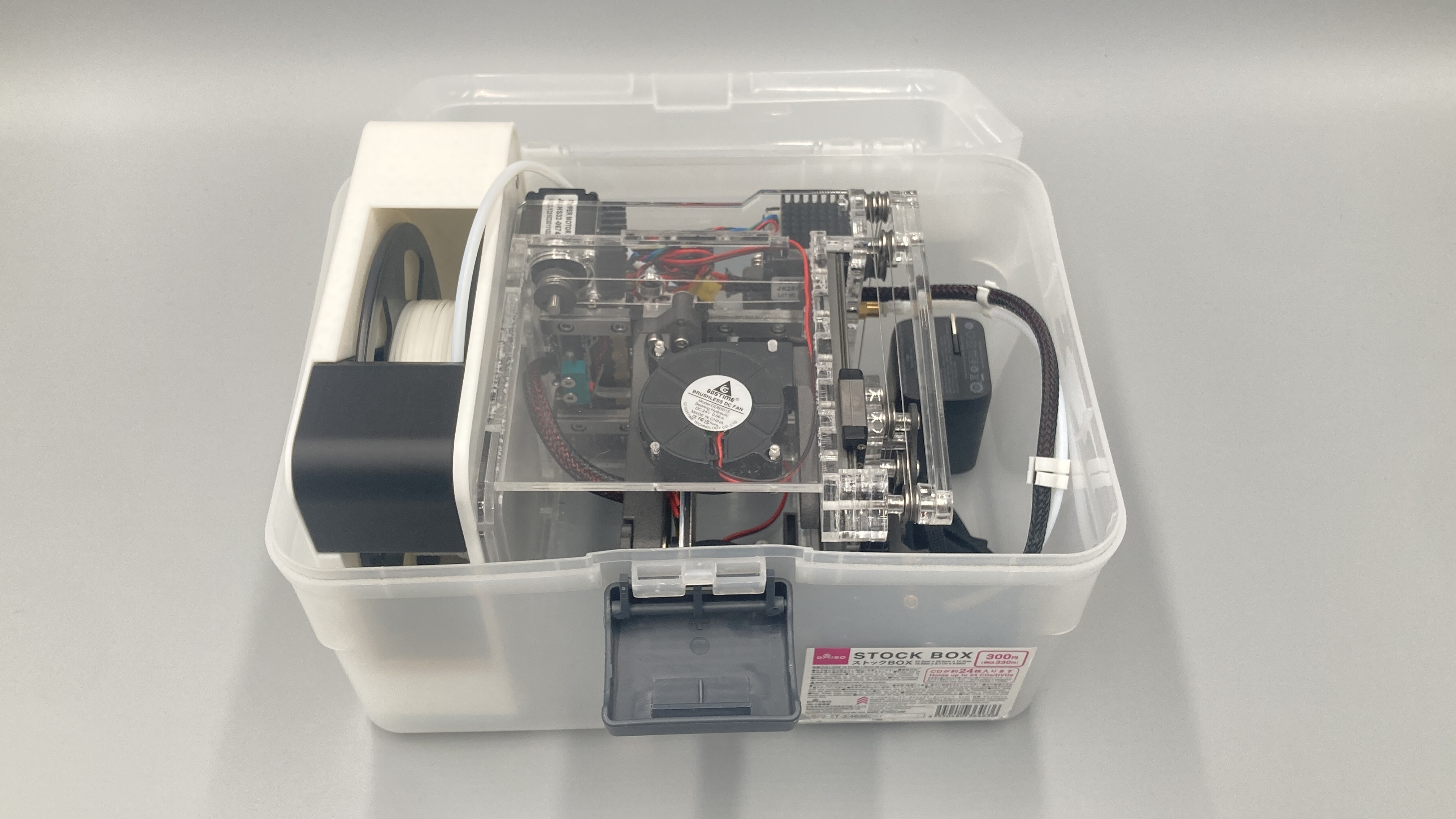 Miniatura 9 do modelo 3D Micro 3D Printer Stand with Spool Storage