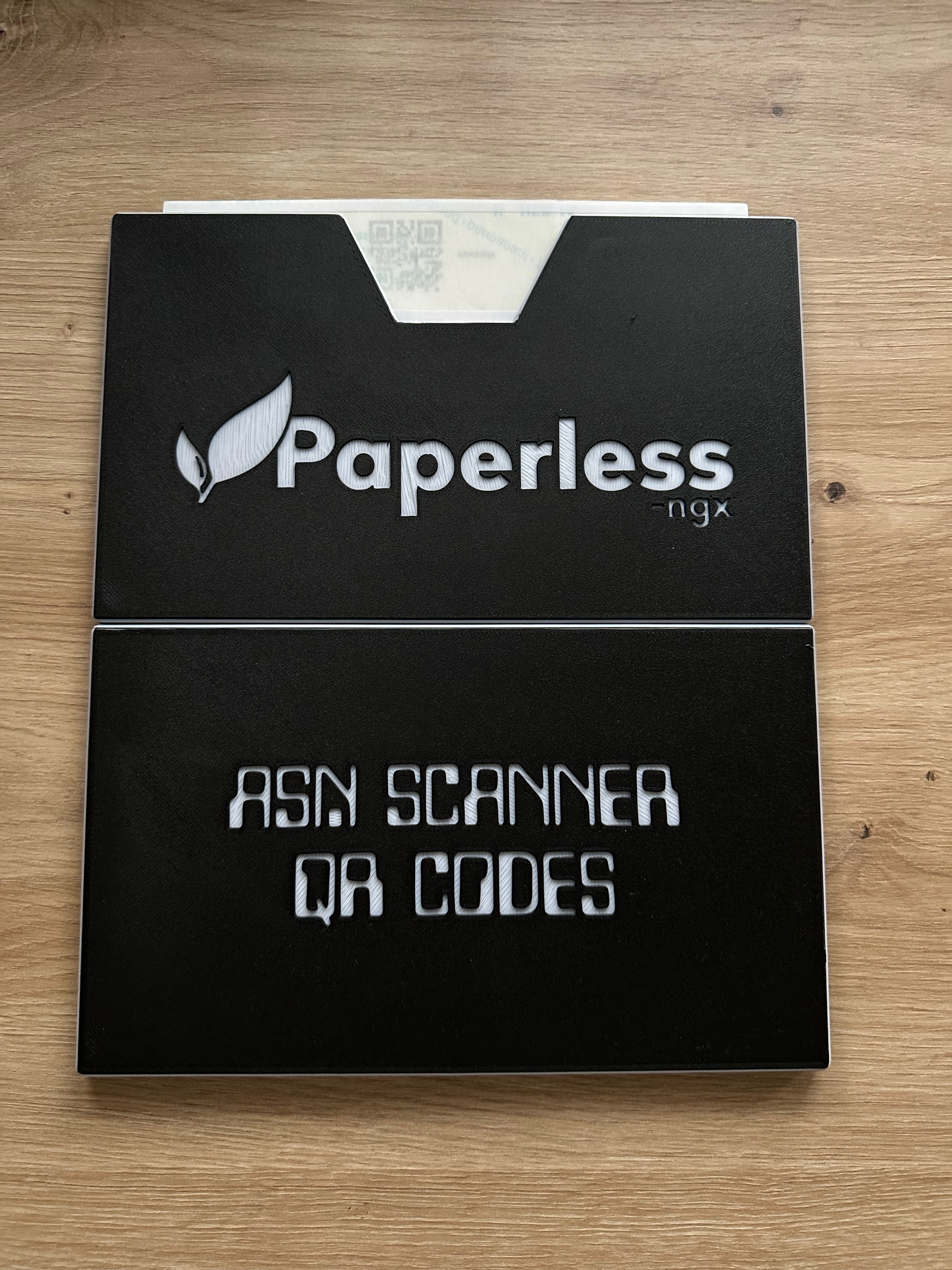 Paperless-ngx A4 sheet QR code holder
