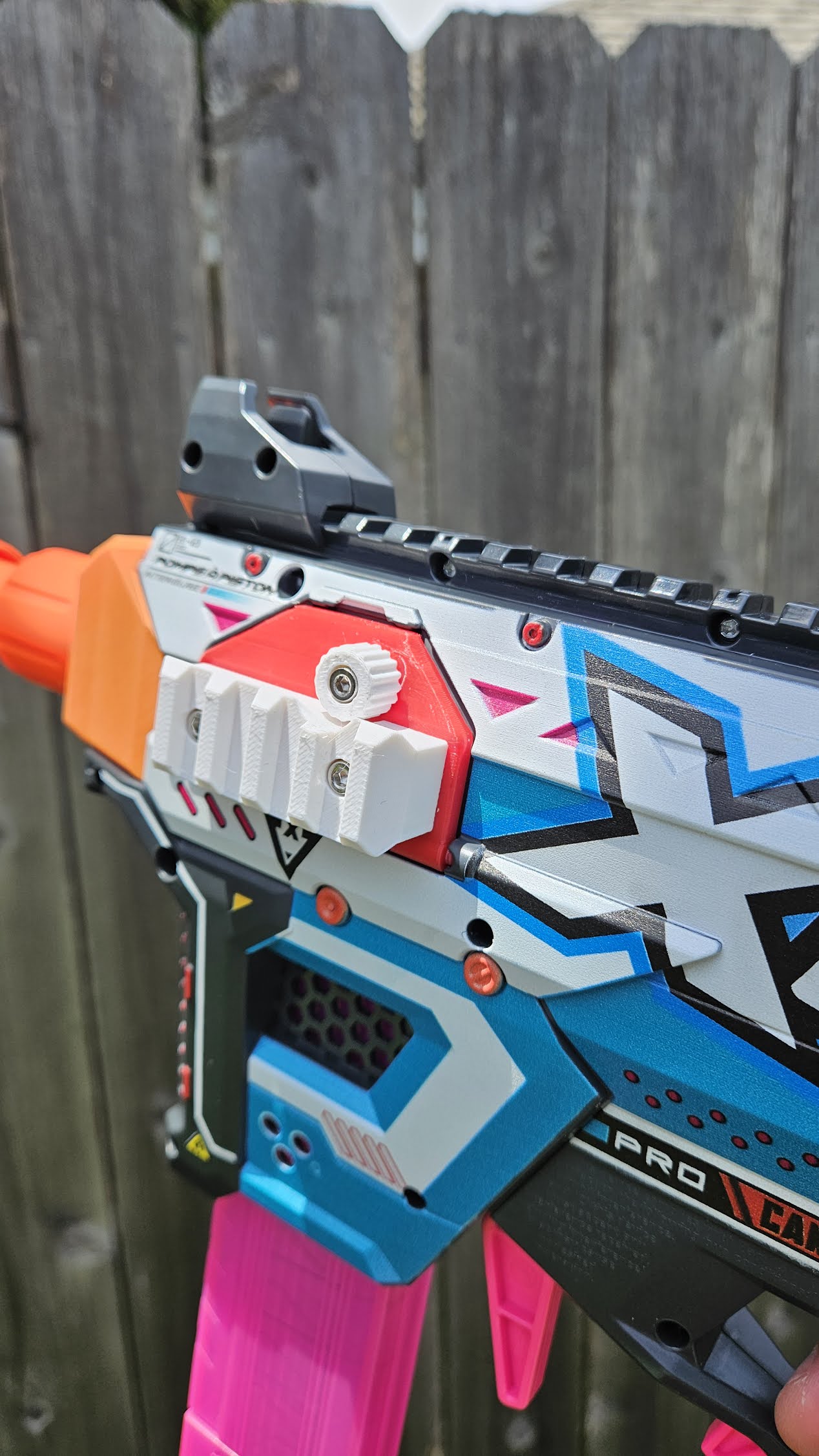 XSHOT Pro Motorized Piston Pump Toy Dart Blaster by ZURU Jam Door Picatinny Rail