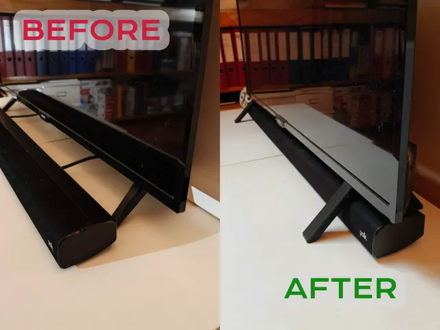 Raised replacement feet for Philips TV - fit your soundbar underneath