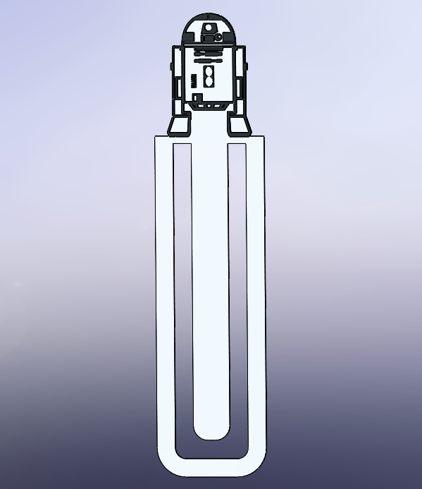 R2-D2 Bookmark Starwars size 2