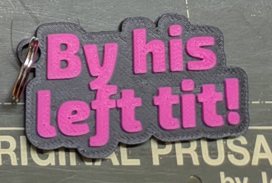 By His Left T!t Keychain - Dungeon Crawler Carl