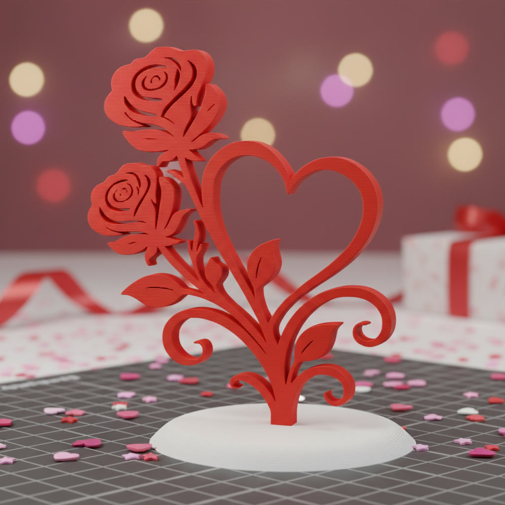 Rose pour la saint valentin rose d'amour