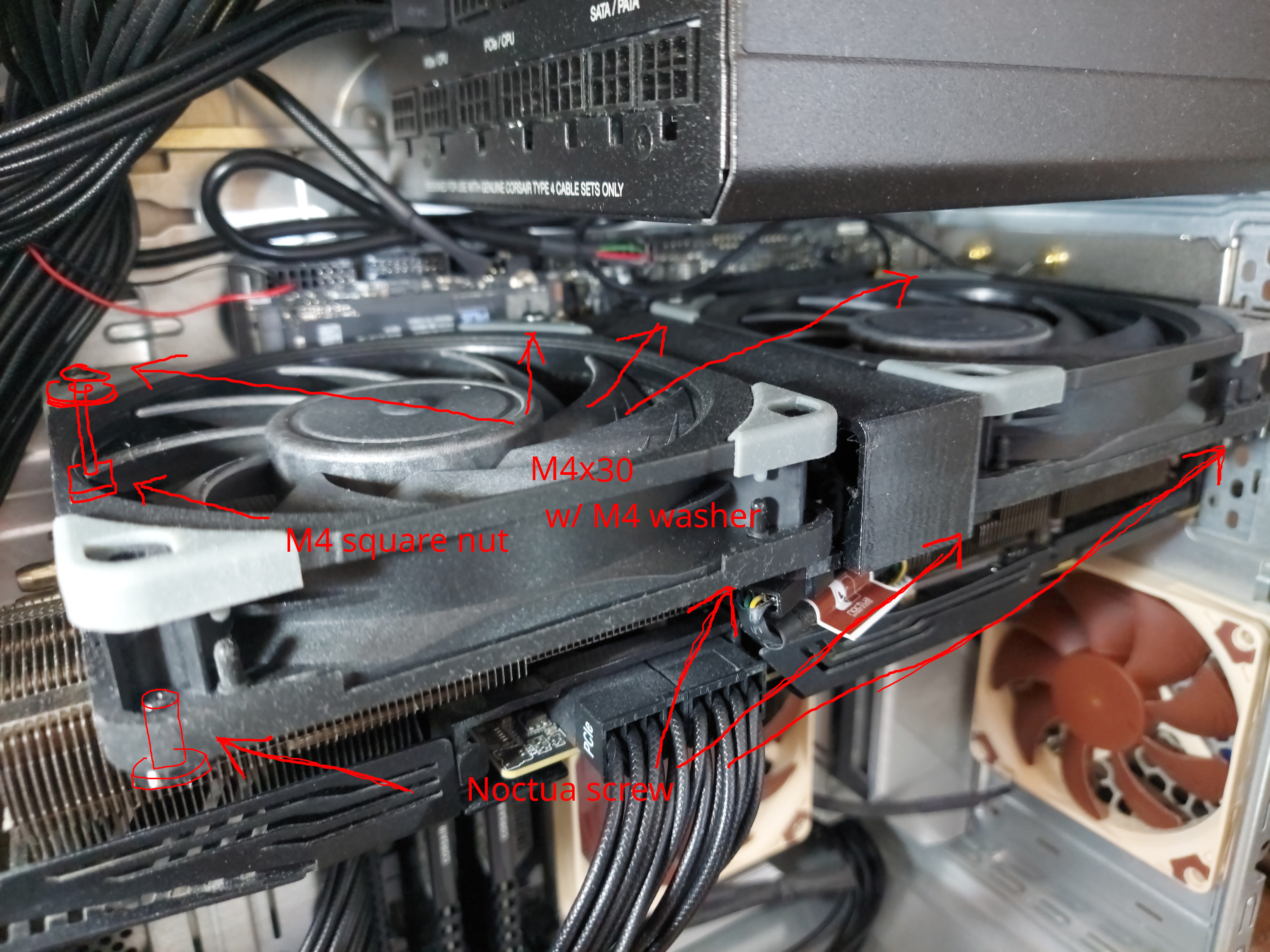 Zotac GeForce RTX 3090 Trinity noctua mod