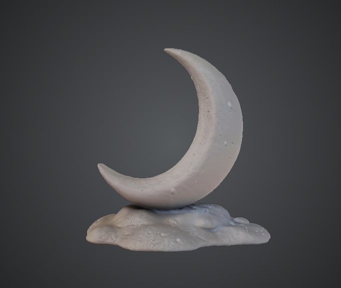Crescent Moon Sculpture – Fantasy Moon Display
