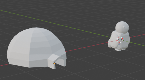 Igloo With a cute peugin an Egg