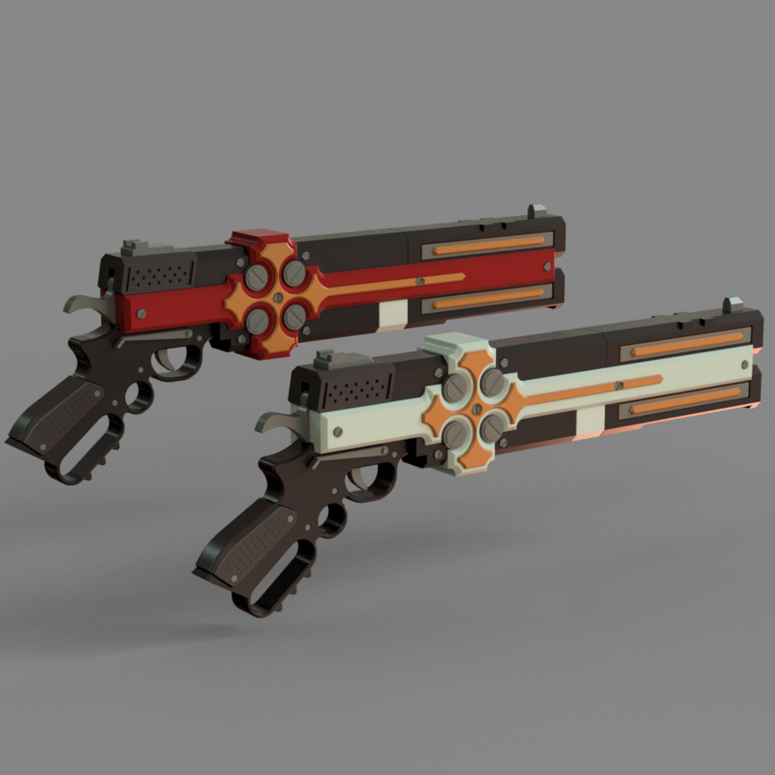 Gungrave Cerberus Cosplay Prop – 3D Printed Replica from Anime & Video Game