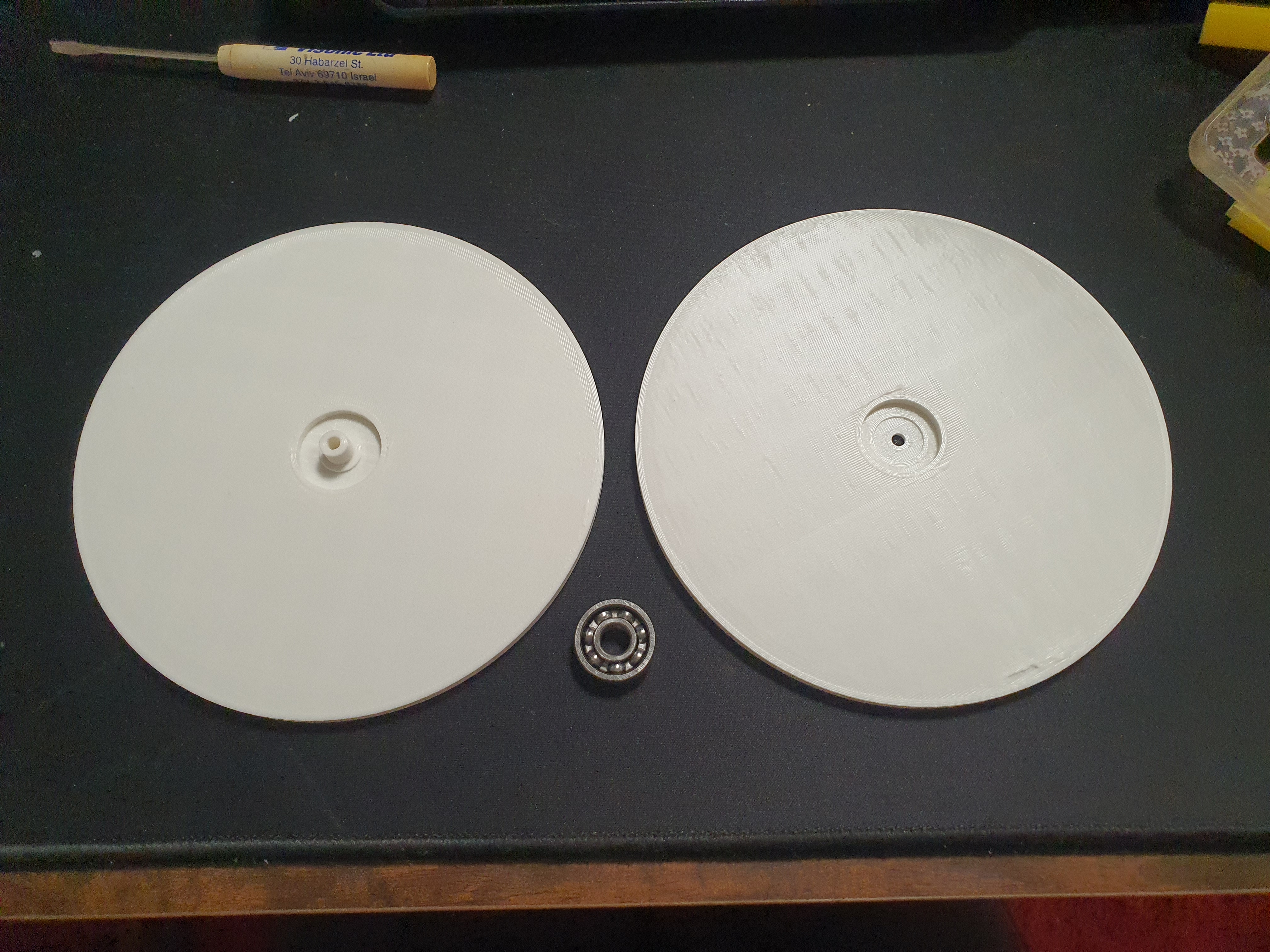 Simple 3D scanning turntable with roller skater 22mm ABEC bearing