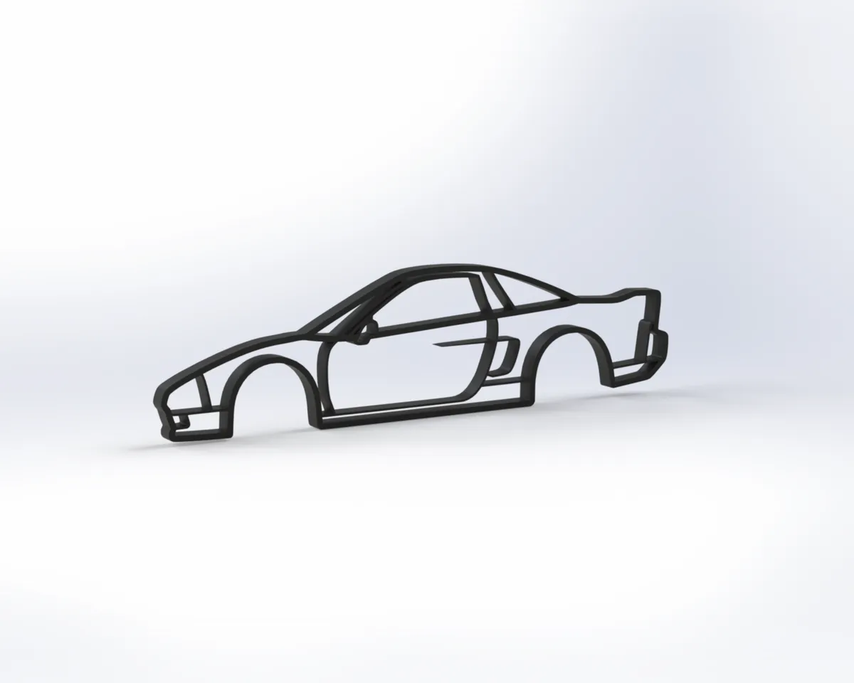 NSX First Gen 2D Wall Art Honda/Acura by Sam Lansink | Download 