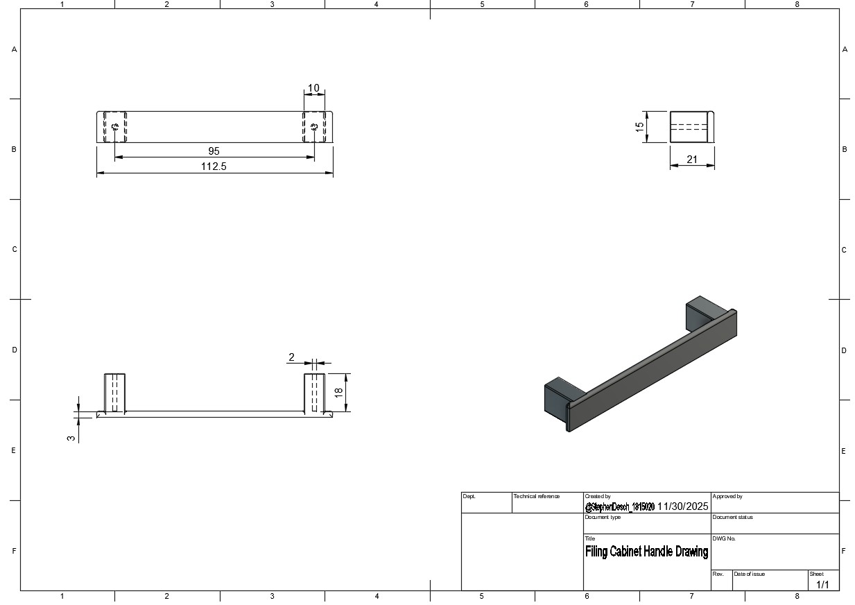 Filing Cabinet Handle