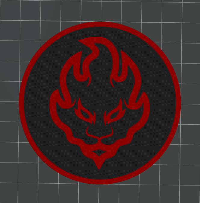 Ninjago Kai emblem coaster