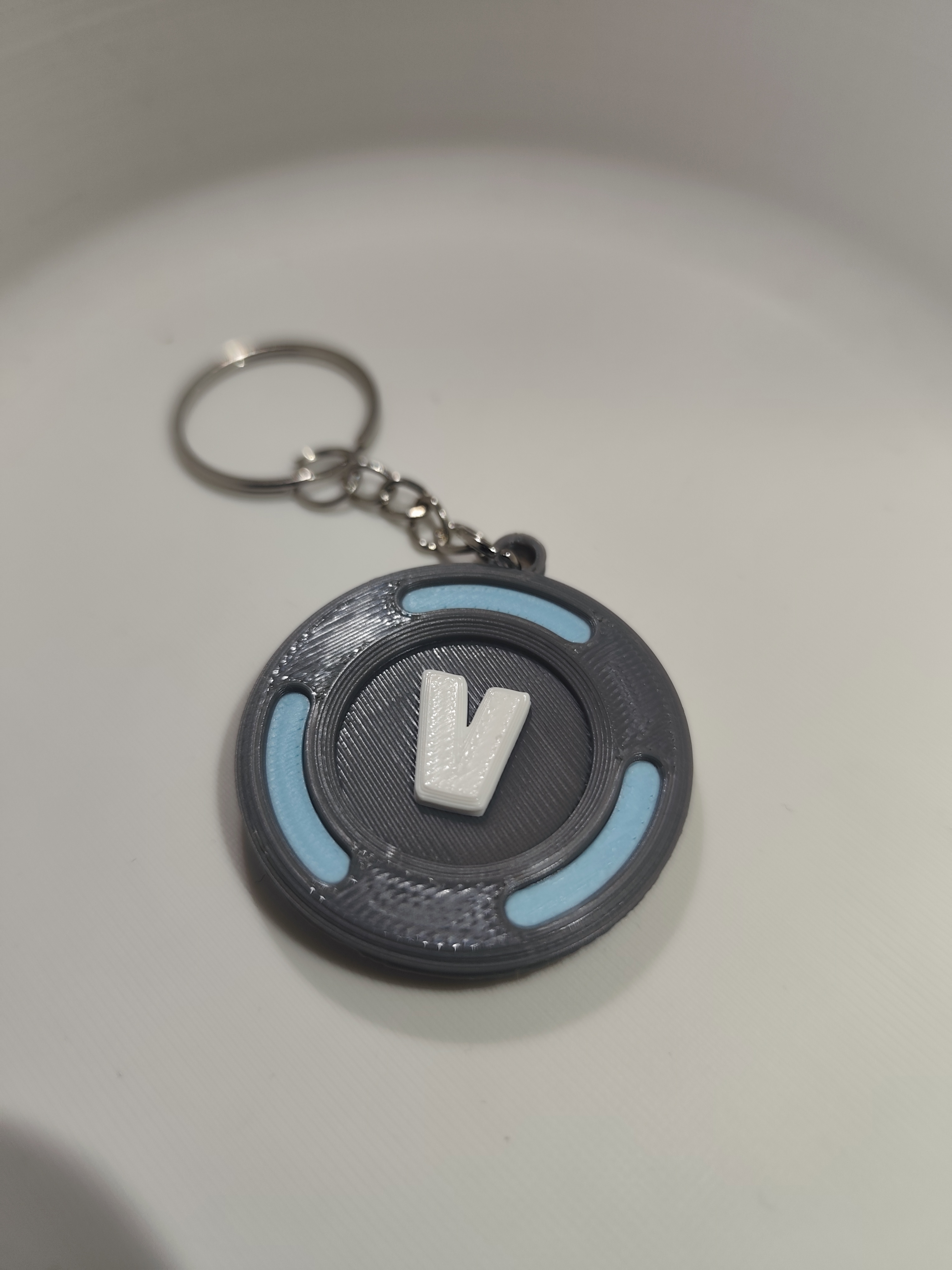 double-sided v-buck keychain