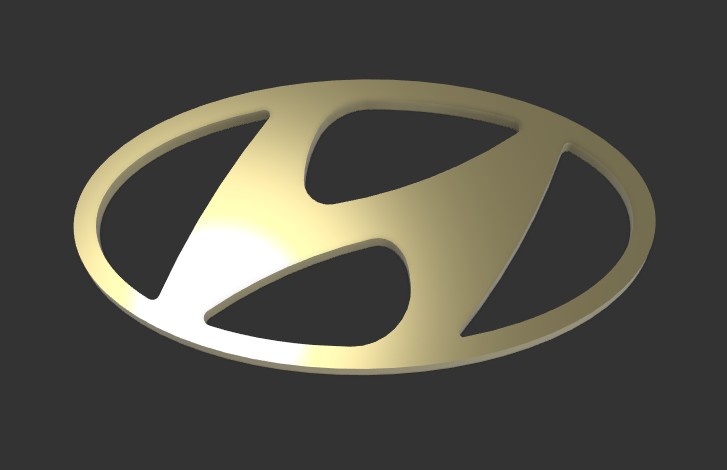 Hyundai Logo Emblem Sign