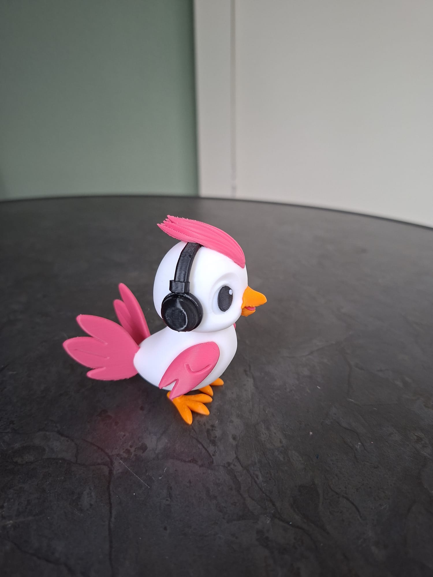 Cute Music Lover Bird Figurine