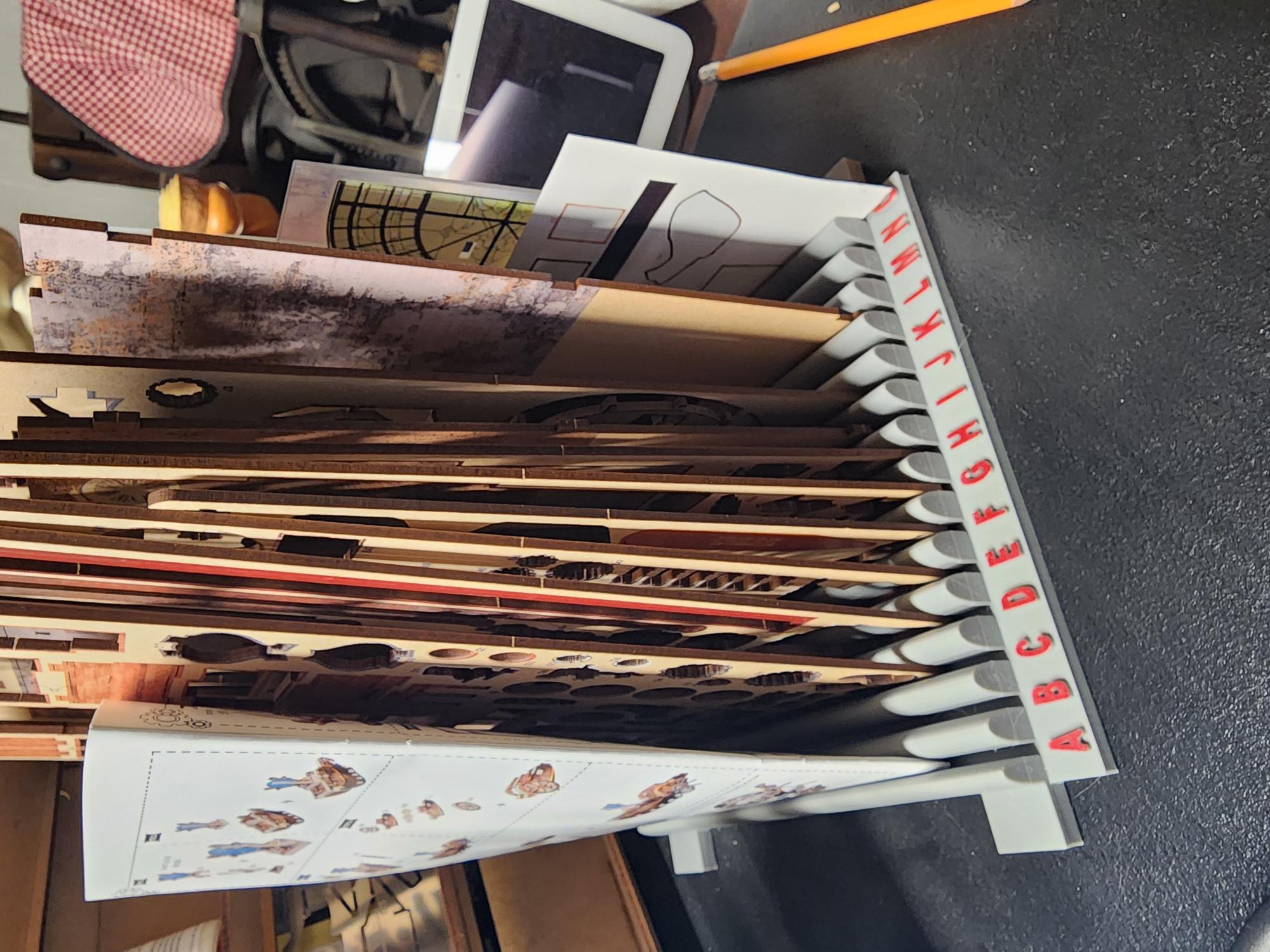 Book nook parts holder