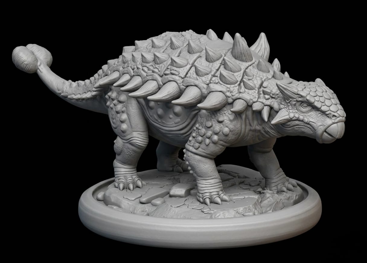 Ankylosaurus Statue