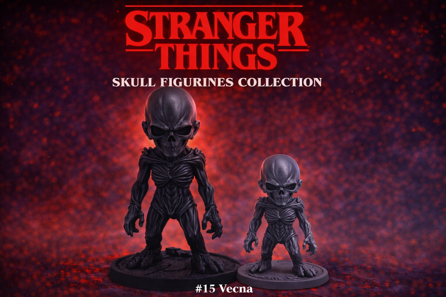 Stranger Things Skull Figurines Bundle #15 Vecna