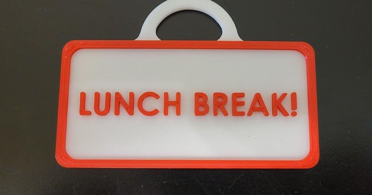 printable on break sign