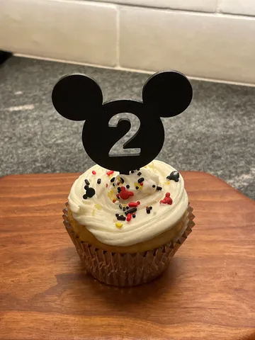 Mickey Mouse Silhouette - Cupcake Topper