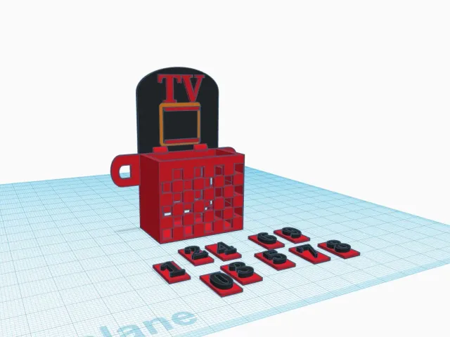 basket ball net tv remote holder (comes with slide in score board )