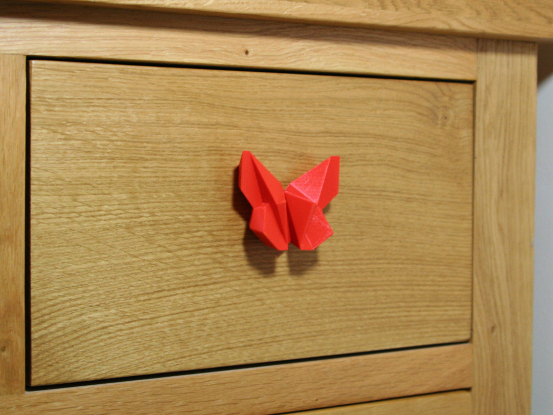 Origami butterfly cabinet knob