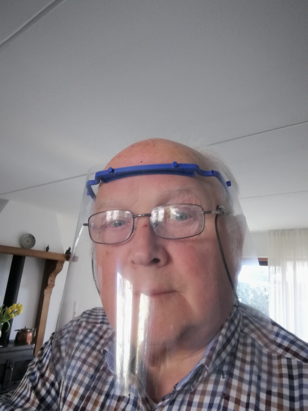Visor frame for protection against Corona virus.