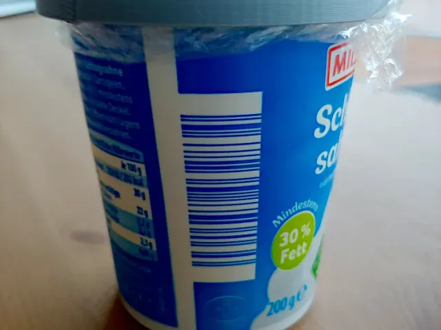 Cover for jogurt cup // Deckel für Joghurt- oder Sahnebecher
