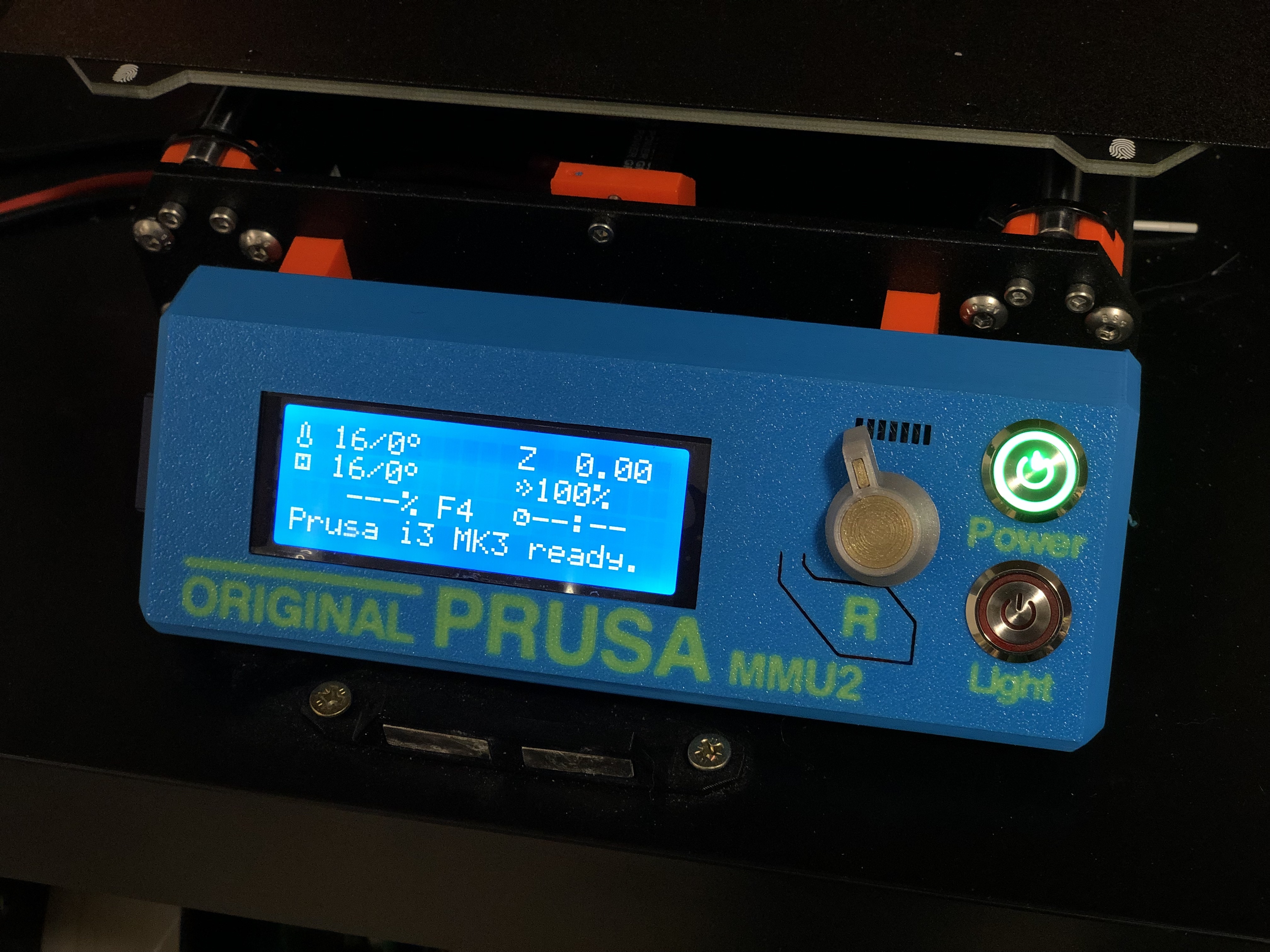 MK3 MMU LCD Cover with power buttons